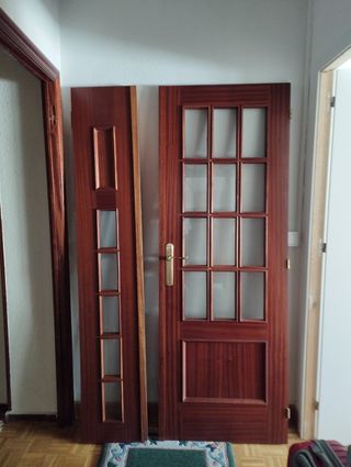 Puertas salón madera - 2 unidades