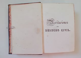 LIBRO ANTIGUO RECITACIONES JUAN HEINECIO 1833