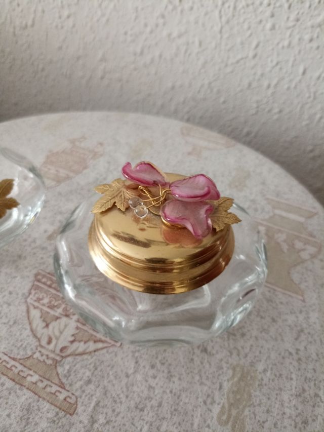 Juego tocador vintage cristal