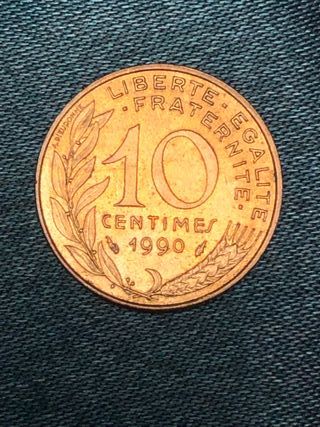 Franchi francesi - 1, 1/2, 10 centesimi