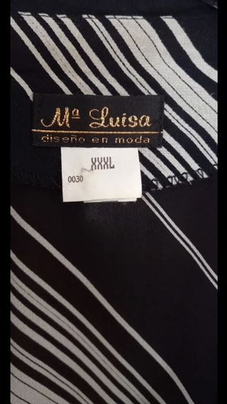 Camisola negra y blanca, nueva, sin estrenar.