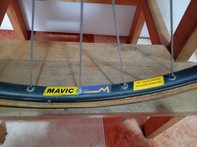 Rueda delantera bicicleta Mavic vintage