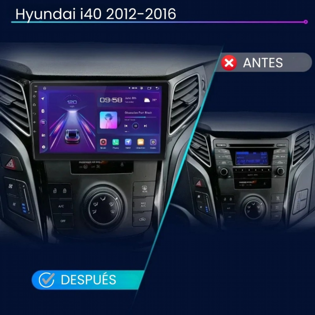 Radio Android Auto Carplay Hyundai i40 2012-2016