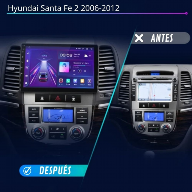 Radio Android Auto Carplay Hyundai Santa Fe 2 200