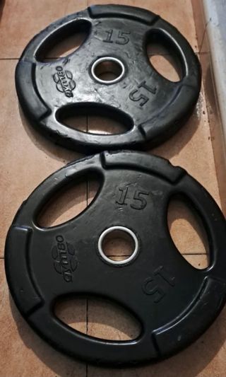 LOTE DISCOS OLIMPICOS 5KG 10KG 15KG 20KG DE 50MM