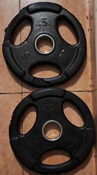 LOTE DISCOS OLIMPICOS 5KG 10KG 15KG 20KG DE 50MM