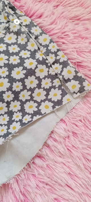 Shorts Zara flores XS