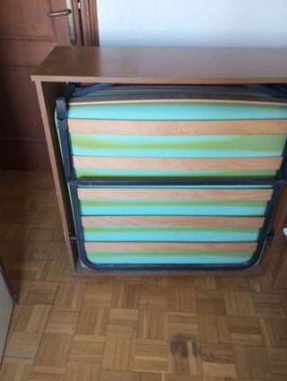 Cama plegable para caravana 90x 190 en muy buen es
