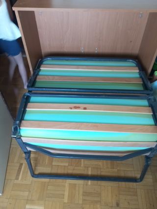 Cama plegable para caravana 90x 190 en muy buen es