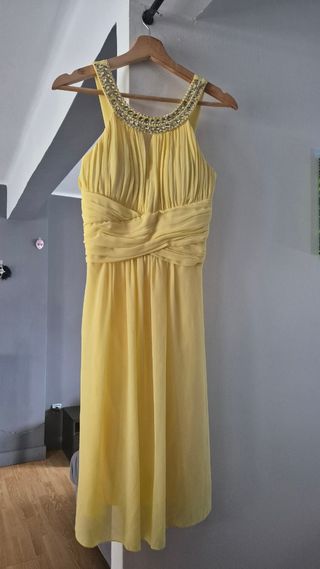 Vestido amarillo elegante