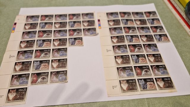 Sellos gatos USA 22 - ¡Colección!