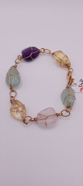 Pulsera Tous - Piedras preciosas agatas de colores