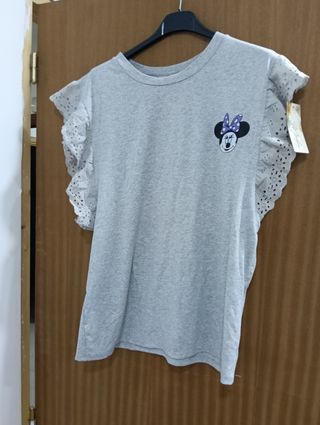 Camiseta Minnie Gris 