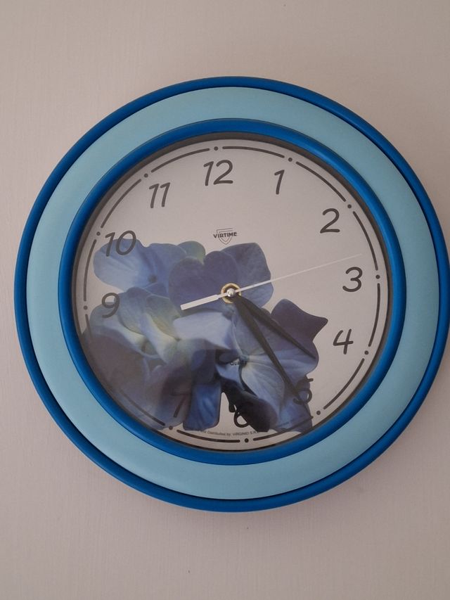 Orologio Virtime - Parete Blu