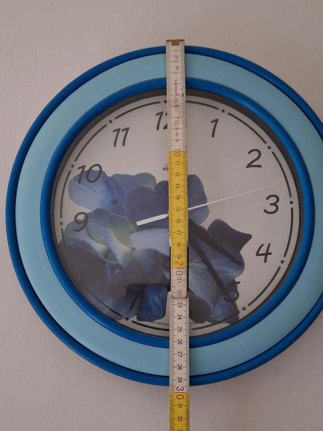 Orologio Virtime - Parete Blu