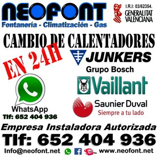 Calentador Junkers Hydro 4200  499€ instalado