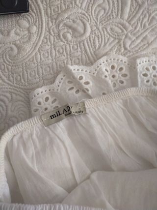 Vestito bianco senza spalline