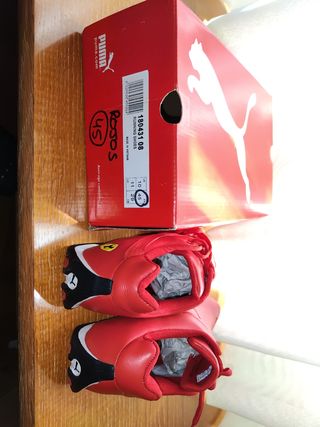 Zapatillas Puma Ferrari rojas talla 44