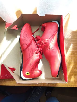 Zapatillas Puma Ferrari rojas talla 44