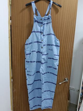 Mono vaquero azul rayas