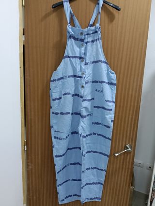 Mono vaquero azul rayas