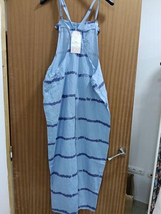 Mono vaquero azul rayas