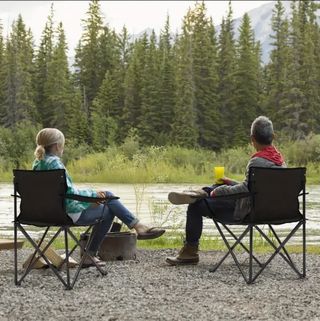 2 Sillas Plegables Camping Playa Verde oliva
