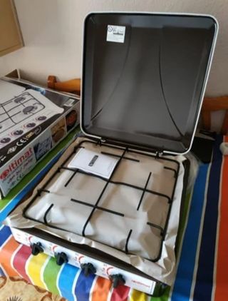 Cocina de gas portátil  Encimera 4 fuegos Hornillo
