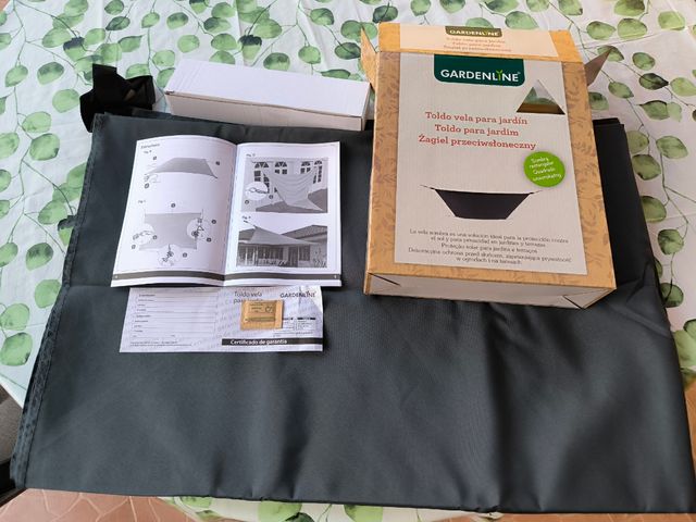 Toldo vela jardín 3x2m-Gardenline Nuevo a estrenar