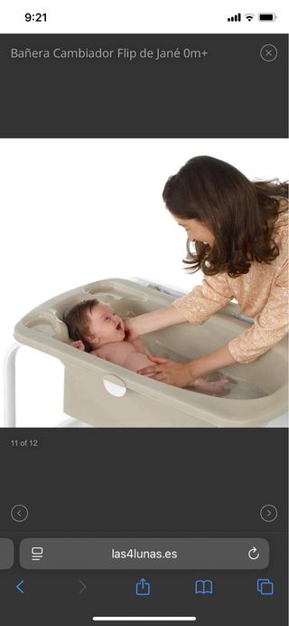 Bañera-cambiador Jané 0m+ hasta dejar el pañal