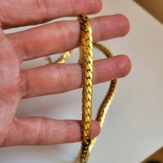 Cadena cubana dorada