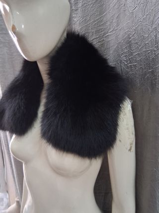 Collo vera pelle nera