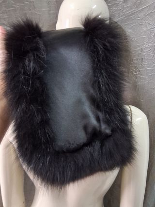 Collo vera pelle nera