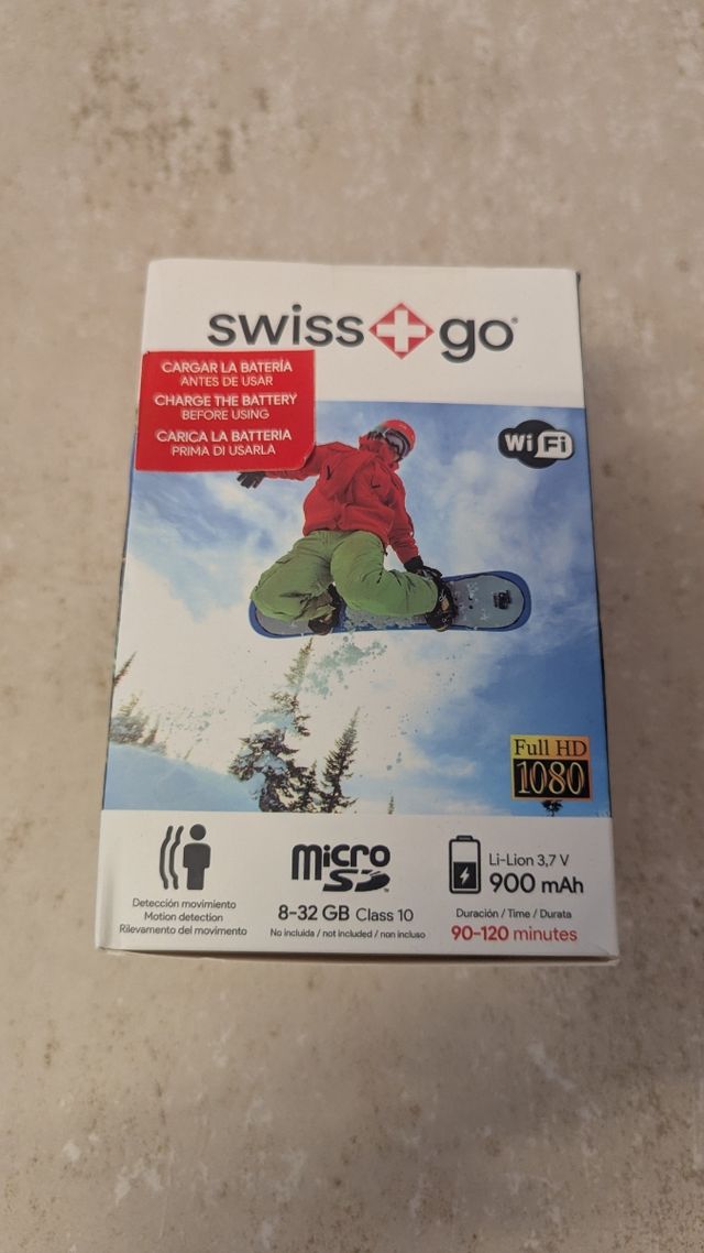Swiss+go Cámara Deportiva Full HD 1080p
