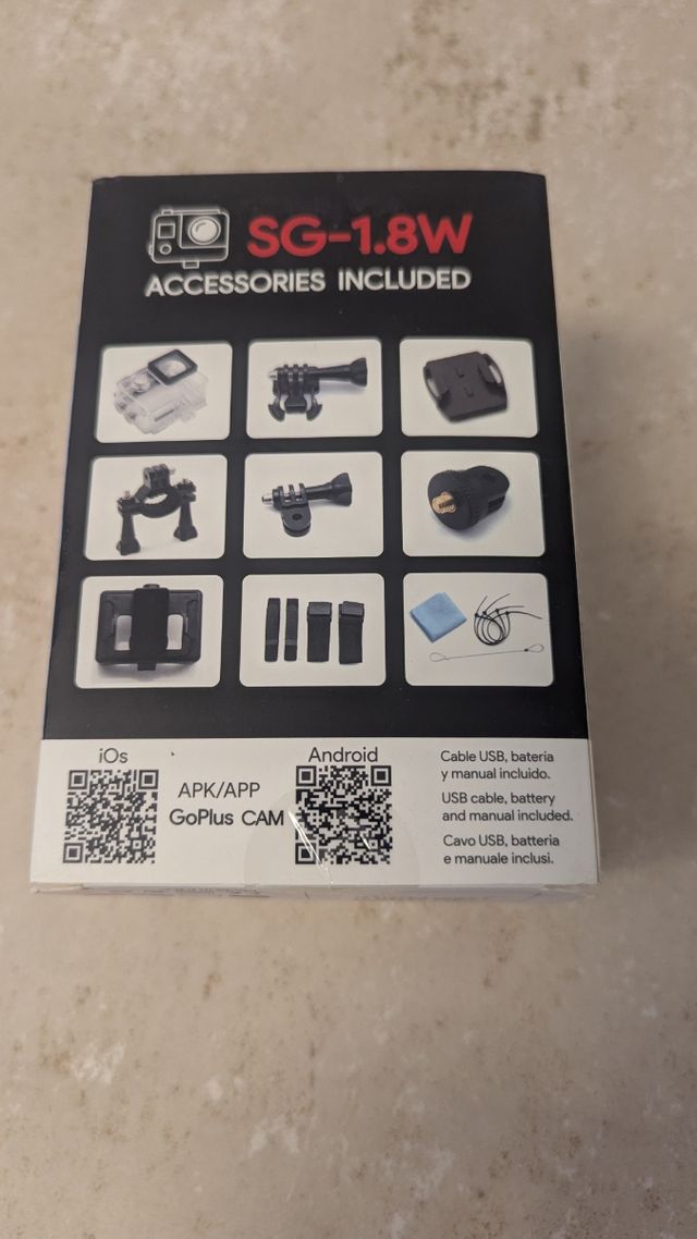 Swiss+go Cámara Deportiva Full HD 1080p