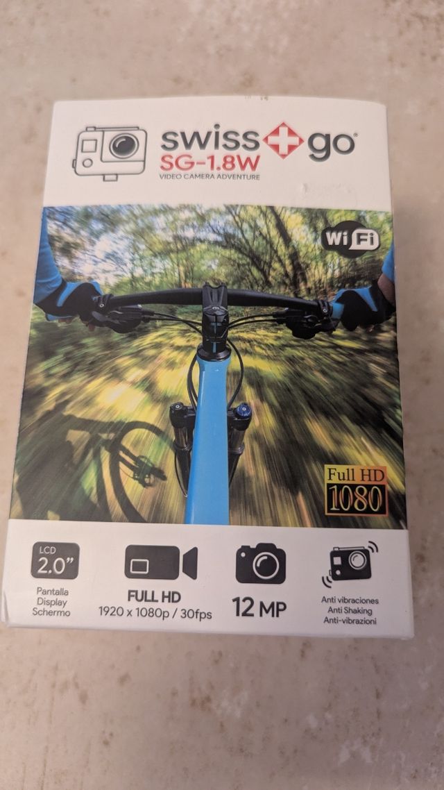 Swiss+go Cámara Deportiva Full HD 1080p