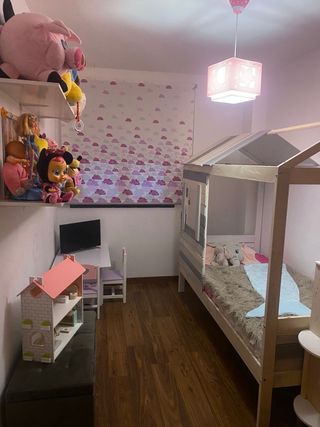 Cama infantil casa de madera