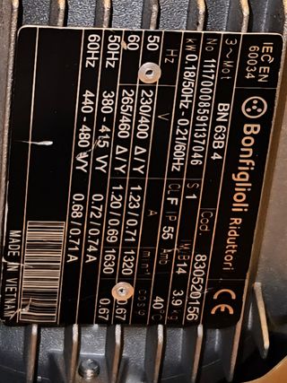 Motorreductor engranaje metálico