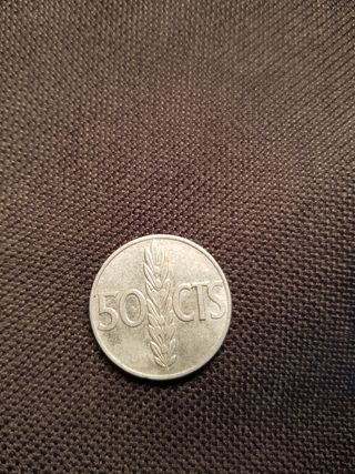 Moneda 50 céntimos España 1966