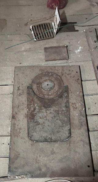 Cocina leña Matthes Hess blanca