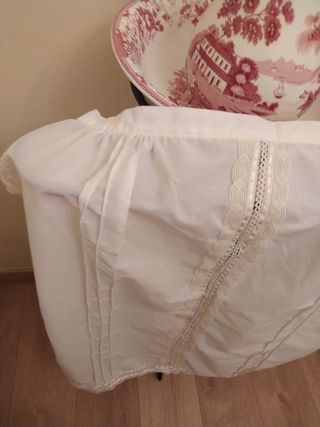 Delantal y mangas huertana beige