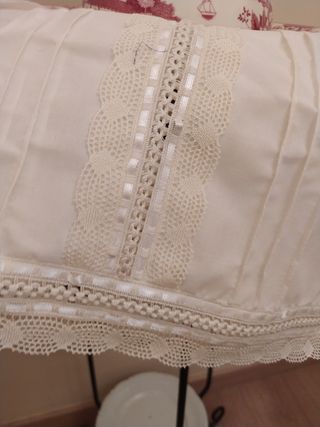 Delantal y mangas huertana beige