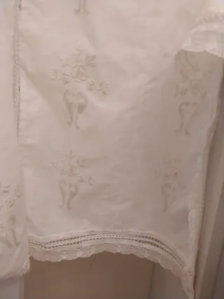 Delantal y mangas huertana beige