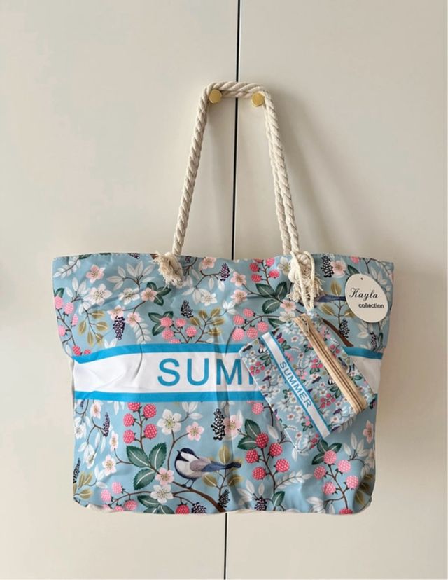 Borsa Kayla estiva - Mare + Pochette