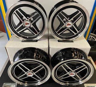 LLANTAS TARGA 13x5 PULGADAS NEGRO.