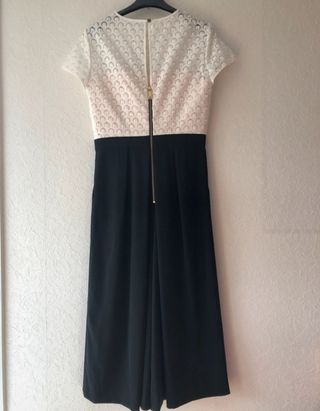 Mono Ted Baker blanco y negro - talla 2
