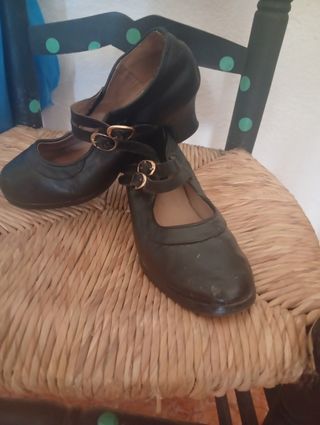Zapatos Flamenco Rocío - Negros