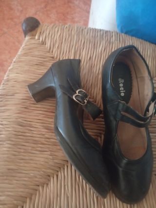 Zapatos Flamenco Rocío - Negros