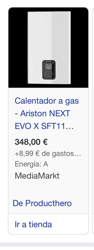 Calentador Ariston eléctrico - blanco Nuevo