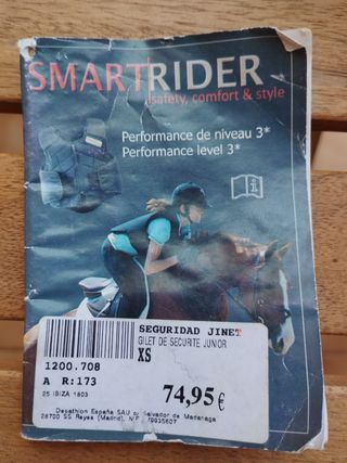 Chaleco y casco equitación niño(6-9)